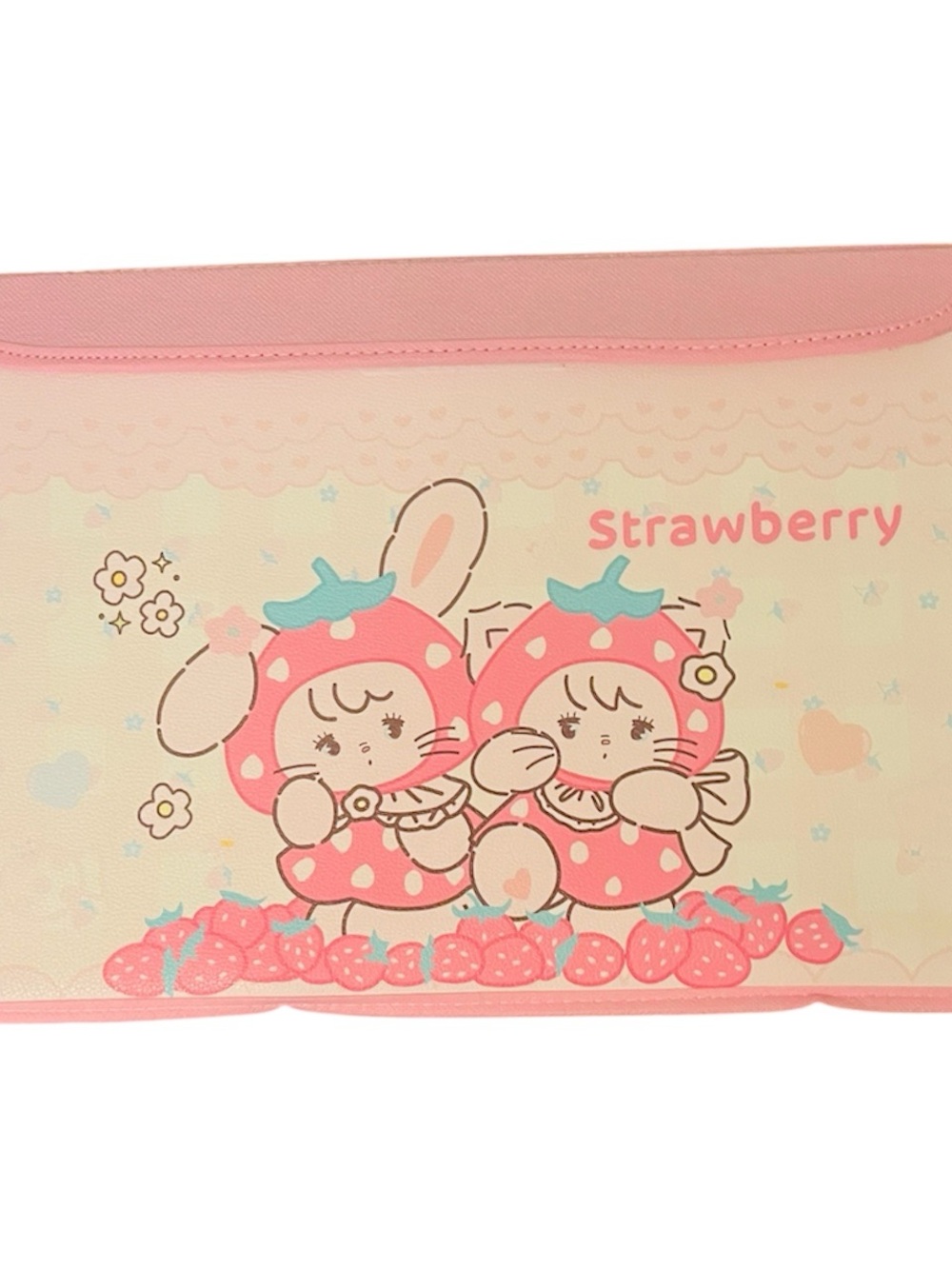 Large Mikko strawberry pink foldable storage with lid